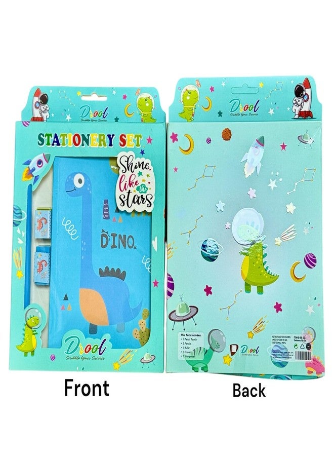 DEEDECORWAVE Dino Stationery Set for Boys & Girls - Includes Dino Badge, Dino Book, and Pen | Ideal Birthday Return Gift for Kids, Young Dino Lovers(Dino Book) - Image 2